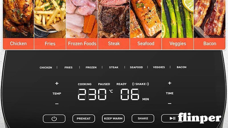 COSORI Heißluftfritteuse XXL 4,7L kompakt Heissluftfriteuse mit Digitales Touchscreen und 9 Programmen