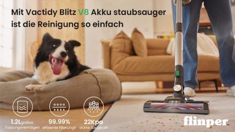 Read more about the article Vactidy Blitz V8: Der leistungsstarke, effiziente und wirtschaftliche kabellose Staubsauger für müheloses Reinigen.