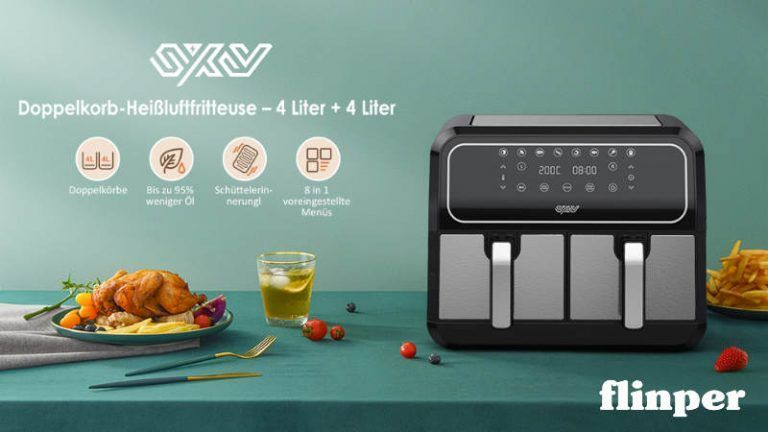 Read more about the article Innsky Dual Zone Heißluftfritteuse Doppelkammer 8L Test