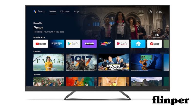 SHARP 65EQ3EA Android TV Test