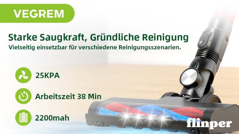 VEGREM Akku Staubsauger 25Kpa Testbericht VEGREM Akku Staubsauger 25Kpa Testbericht